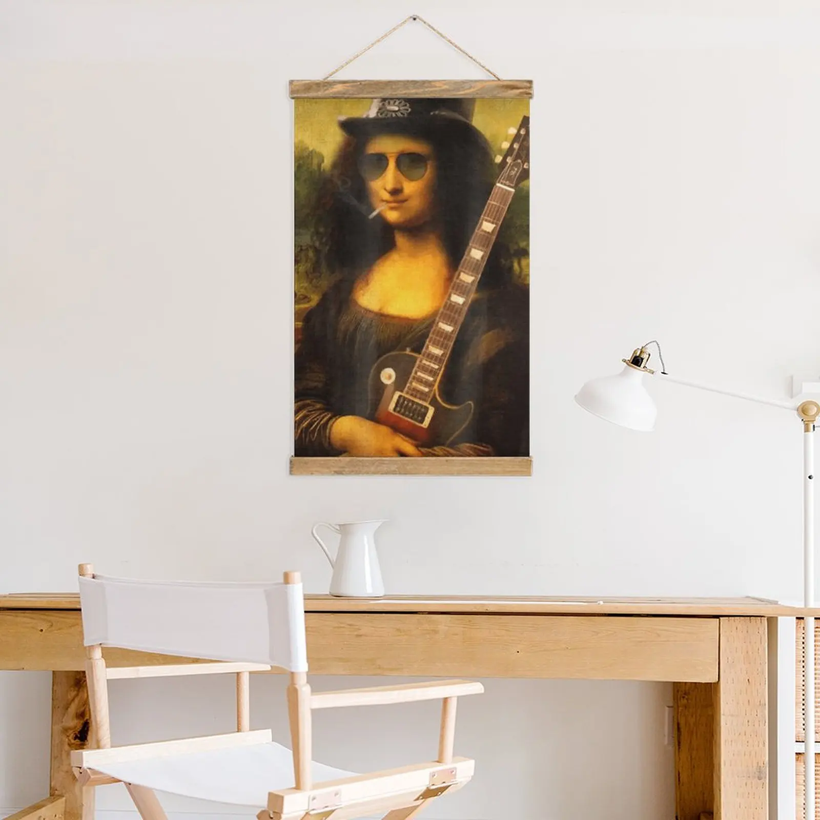 Холст Висячая Картина Мона Лиза Але Премиум Юмор Кухня Настенное Украшение Стиль