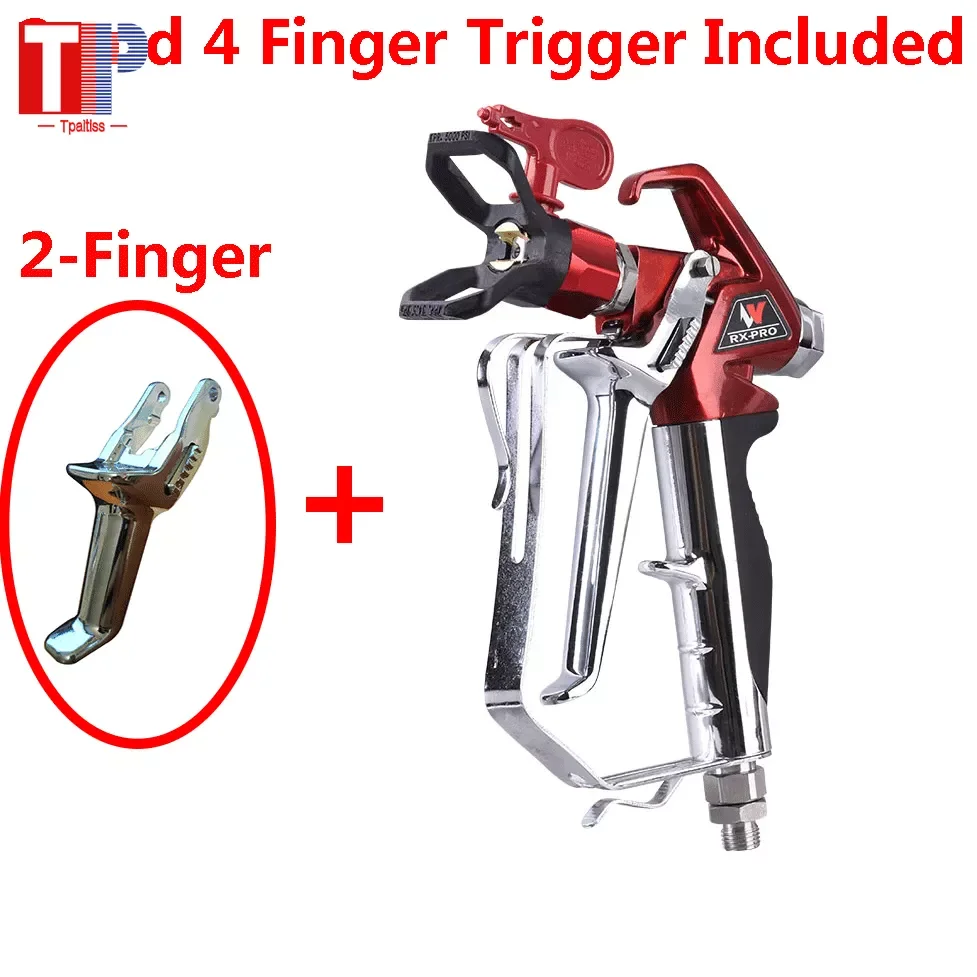 

NEW2023 RX-Pro Red Series High Pressure Airless Paint Spray Gun 538020 with 517 Tip and Guard Titan 0538020