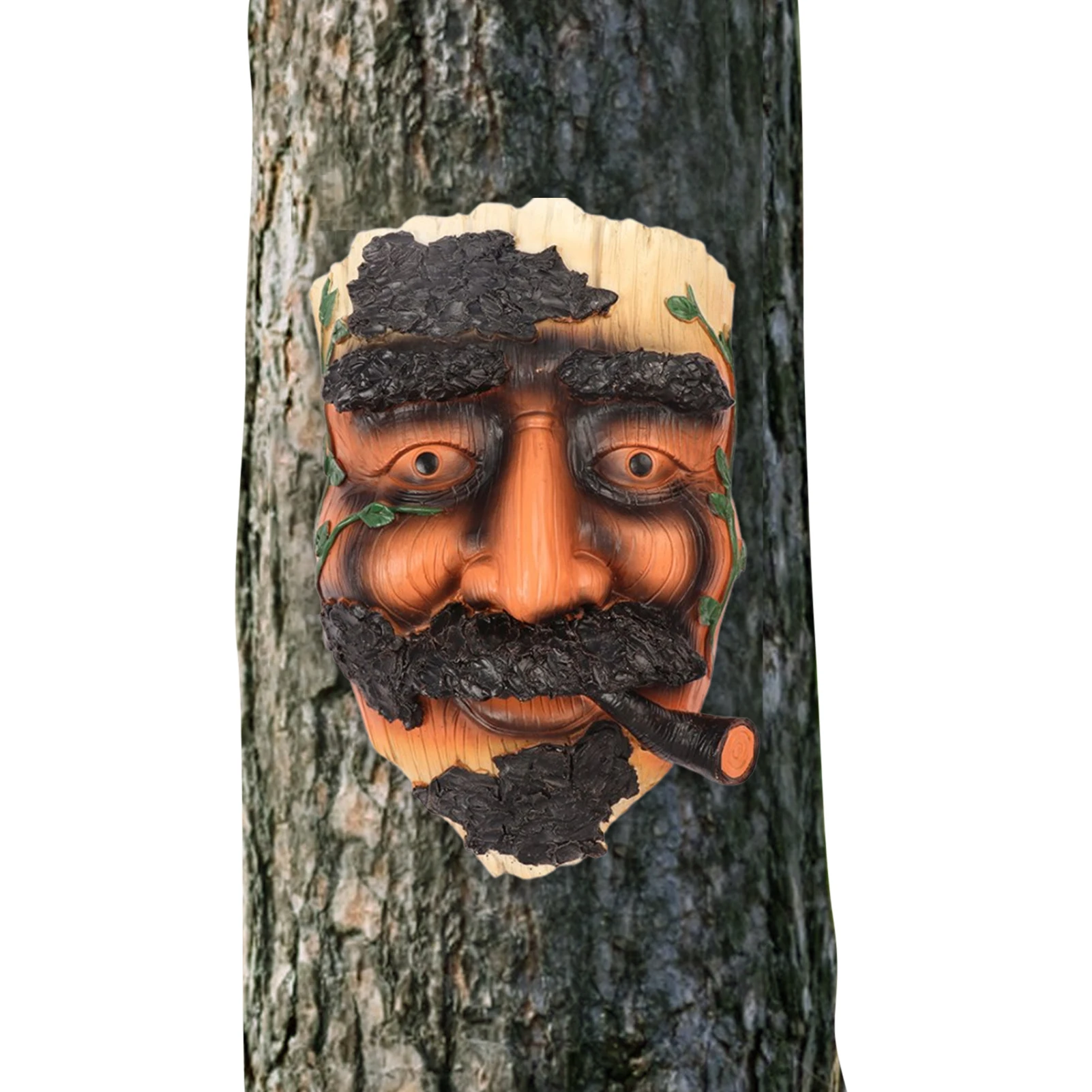 

Tree Face Planter Resin Old Man Tree Face Flower Pots Old Man Decorations Ornament Old Man Smoking Sculpture Tree Face Planter