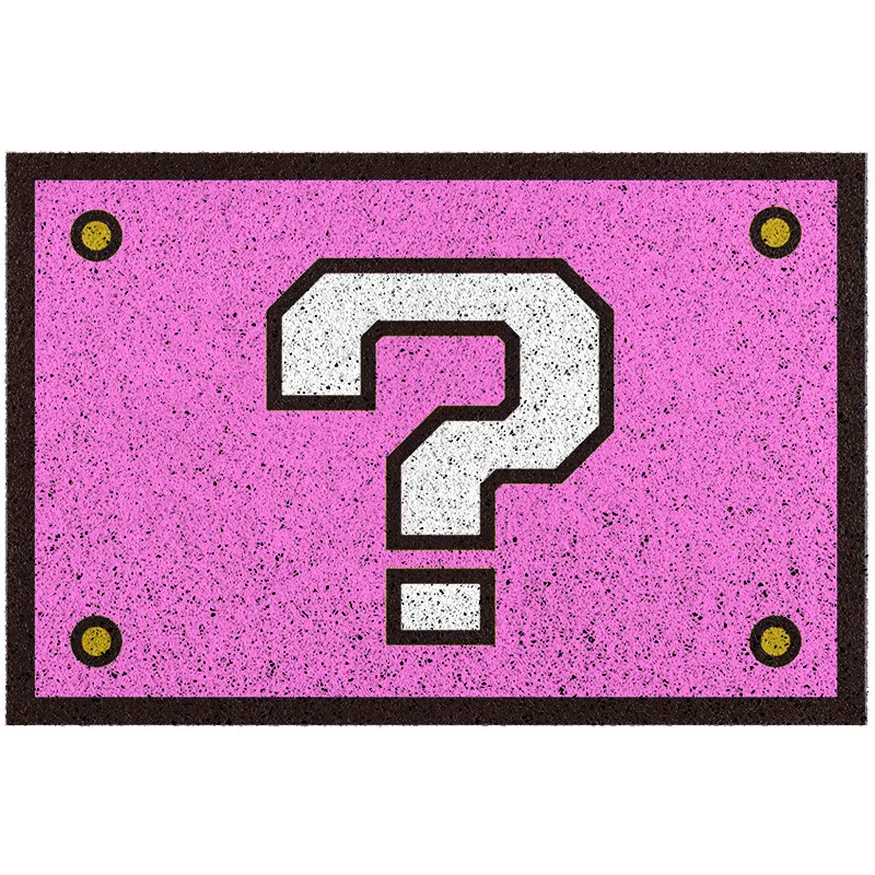 

Забавный ПВХ коврик с вопросами, дверной коврик, напольный коврик, ковер для ванной, гостиной, спальни, Придверный коврик, нескользящий вход...