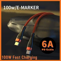 100w pd usb type c cable date wire fast charging cable for iphone 13 ipad samsung xiaomi charge cable usb c to usb type c cable