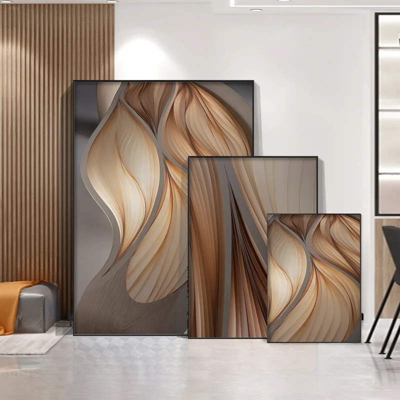 

Abstract Brown Painting Post Modern Art Canvas Posters and Prints Wall Pictures Nordic Home Decor Wall Picture for Living Room