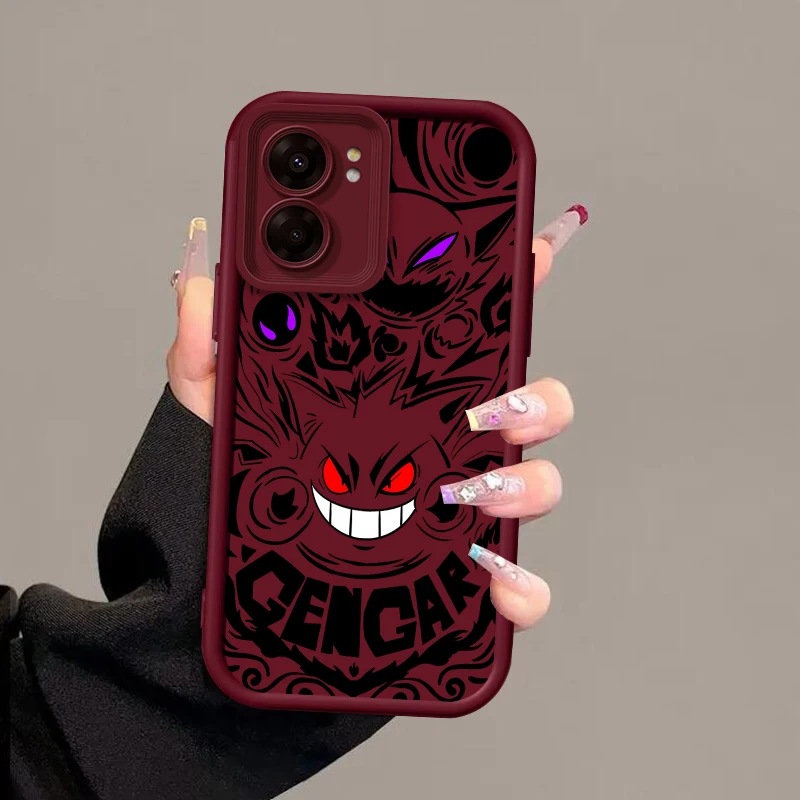 P-Покемоны G-Gengguis мультяшная лестница для глаз OPPO Find X5 X3 A58 A57 A55 A53 A54 A92 A74 A78 A98 A16 A94 A76