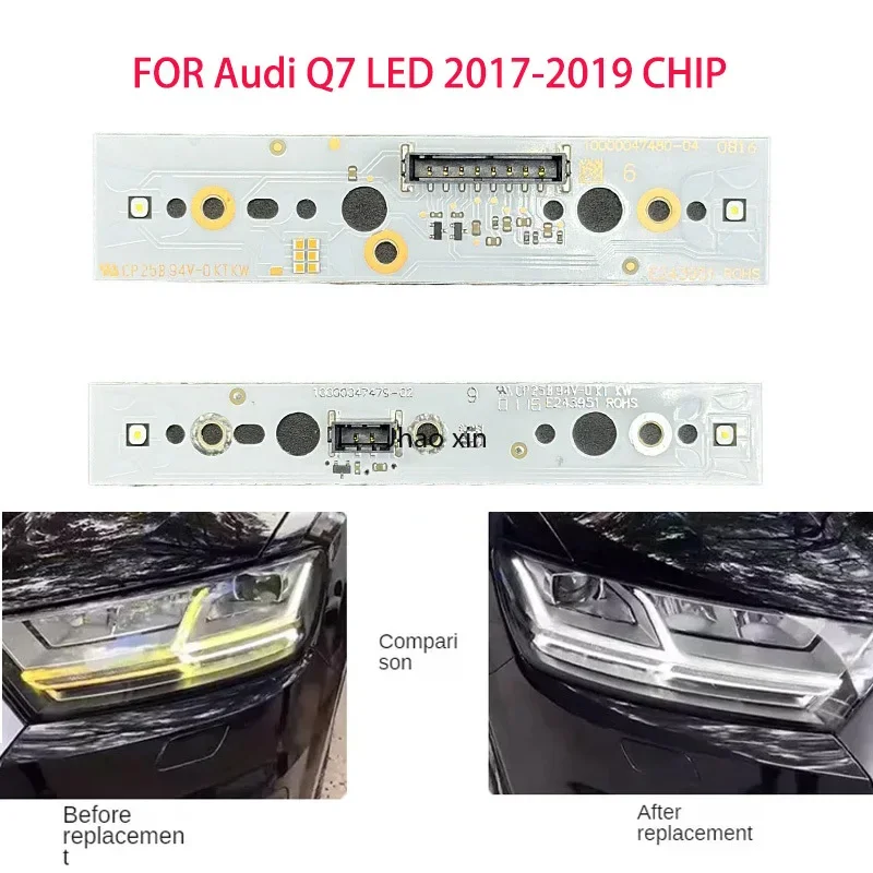 Белые ангельские глаза для Audi Q7 LED 2017-2019 Автомобильная головка Ангельские глазки