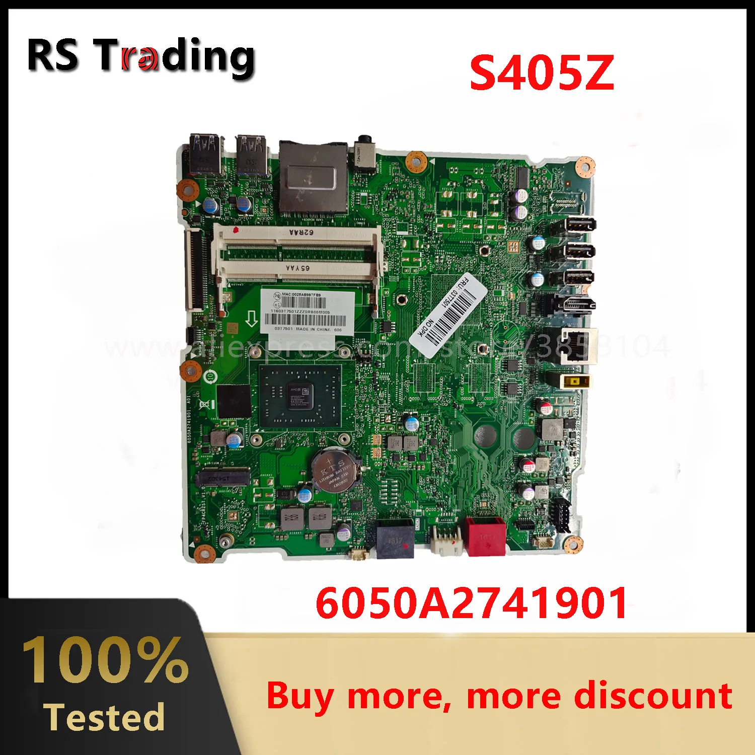 

Материнская плата для Lenovo S405Z универсальная 10HD материнская плата с AMD E1-7010 CPU DDR3 FRU :03T7501 6050A2741901 FP4CRZST