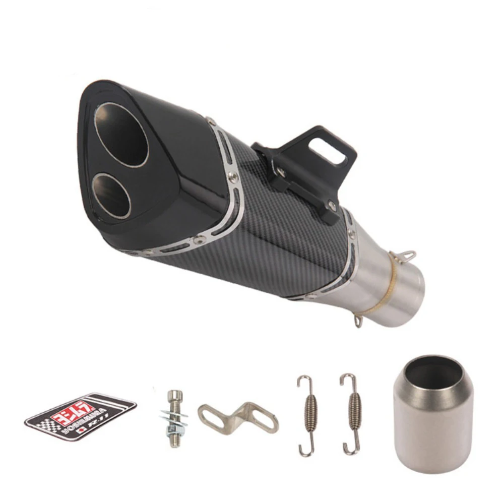 

Motorcycle 51mm Exhaust Pipe Muffler Escape Carbon Fiber Printing FOR HONDA CB 600F CB 1100F HORNET FOR KAWASAKI ER 4N ER 6N