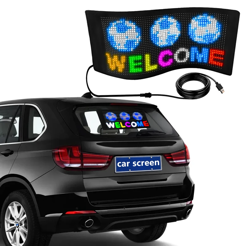 Programmable flex led display. Programmable flex led display