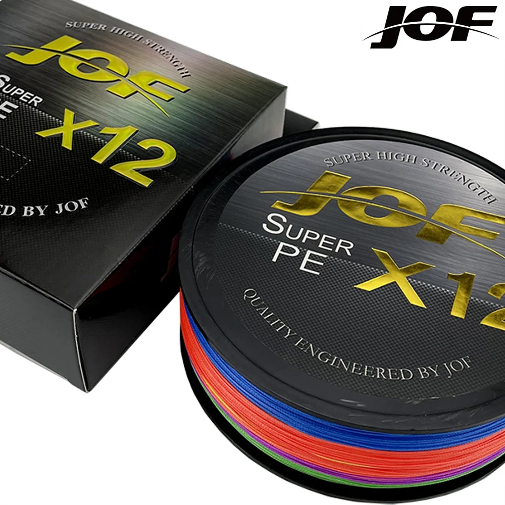 

JOF X12 X9 300M Braided Fishing Line 12 Strands MultiColor Multifilament Saltwater 9 Strands PE Line 20-98LB