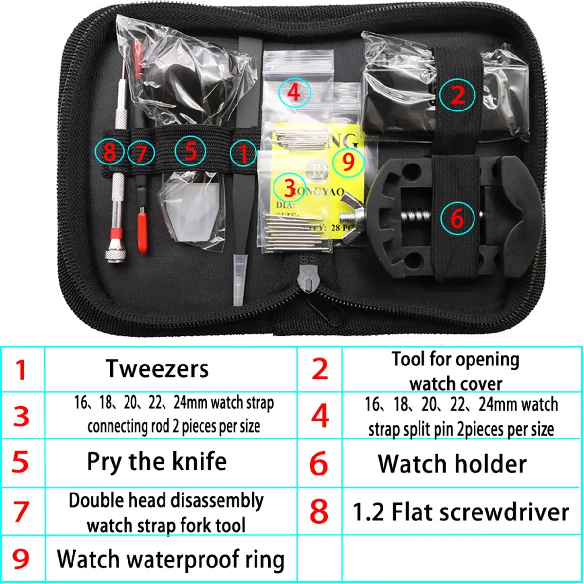 27-częściowy комплект для замены батареи часов сервировочная отвертка инструмент