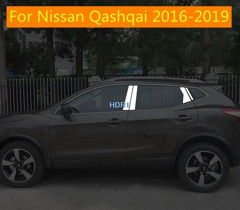 Для Nissan Qashqai J11 2016 2017 2018 2019 нержавеющая сталь автомобильная оконная стойка крышка