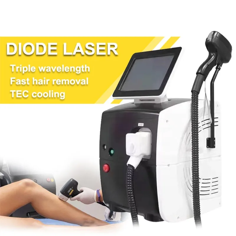 Диодный лазер 808 нм 3000 Вт машина для омоложения кожи 3 длины волны 2024 ледяная