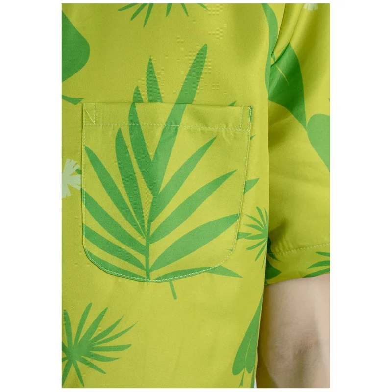 DAZCOS лиса Ник Вайлд Косплей рубашка с галстуком для мужчин Хэллоуин зеленые