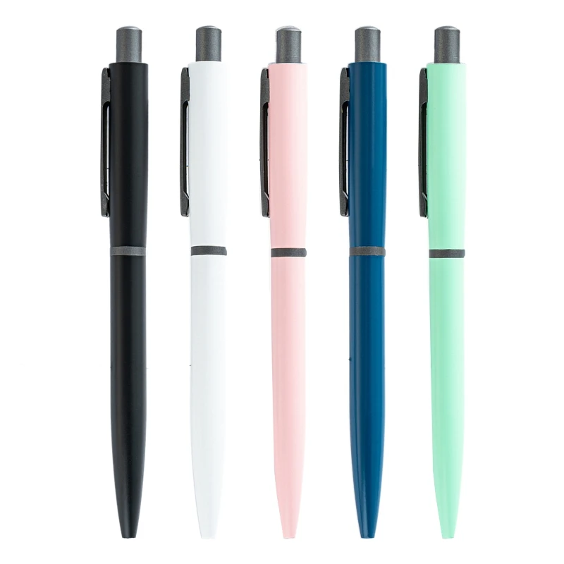 

Retractable Ballpoint Pen Metal Signing Pen Non-slip Grip 1.0 Tip Black Ink Write Smooth for School Office Hotel U4LD