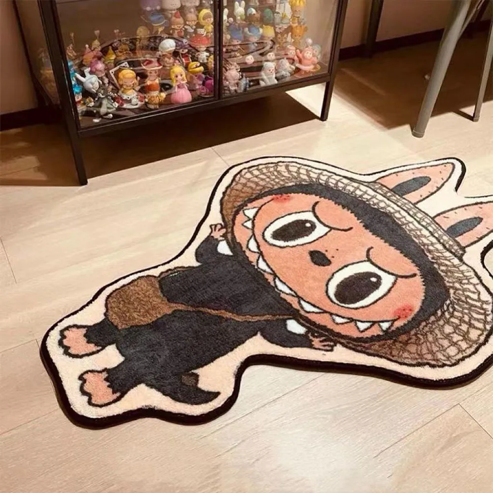 Милый мультяшный коврик Labubu влагопоглощающий нескользящий не линяющий волос