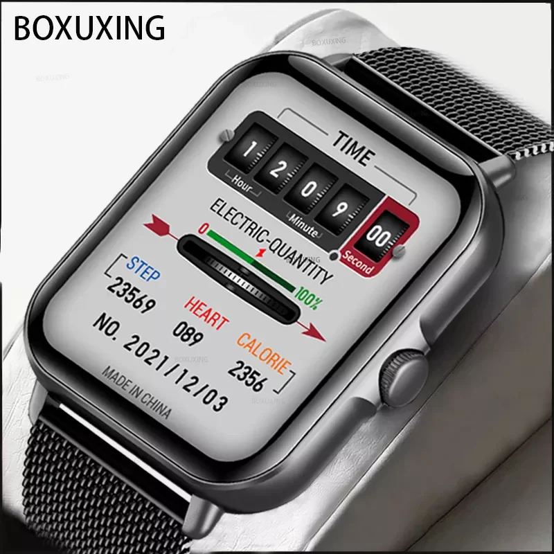 

2022 New Smart Watch Men 1.69" Full Touch Dial Call Sports Fitness Tracker IP67 Waterproof Bluetooth Answer Call Smartwatch