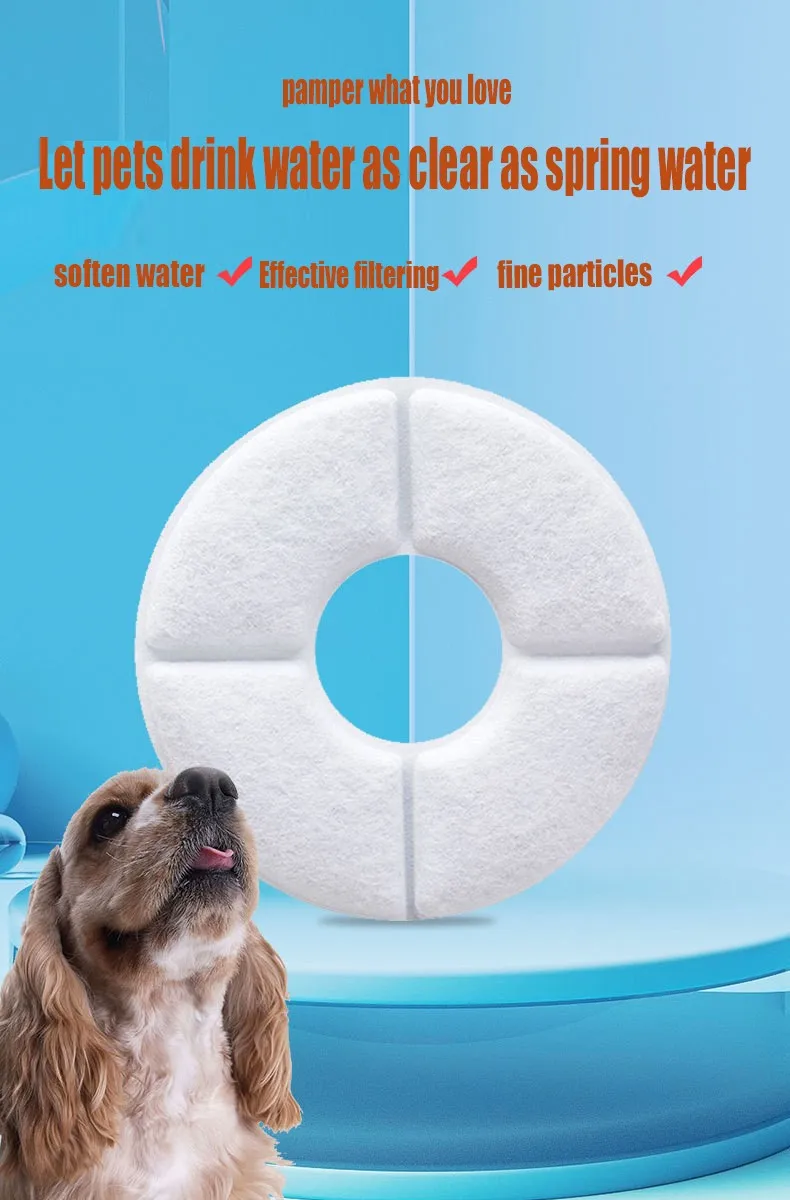 

Cat Water Dispenser Replacement Filter Activated Carbon 4/8/12 Sheets Dog Feeder Water Feeding Supplies Pet Accessories
