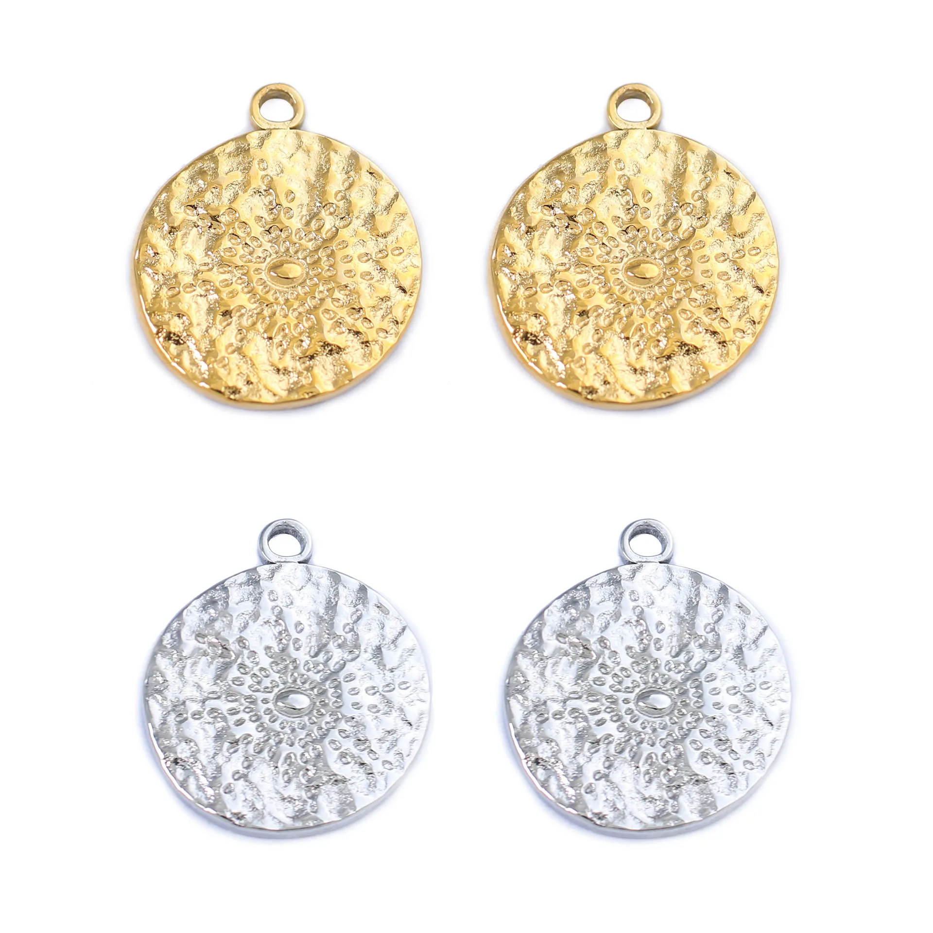 

DOOYIO 3pcs/Lot Stainless Steel Round Sun Pendant For DIY Necklace Bracelet Earring Charms Jewelry Handmade Accessories