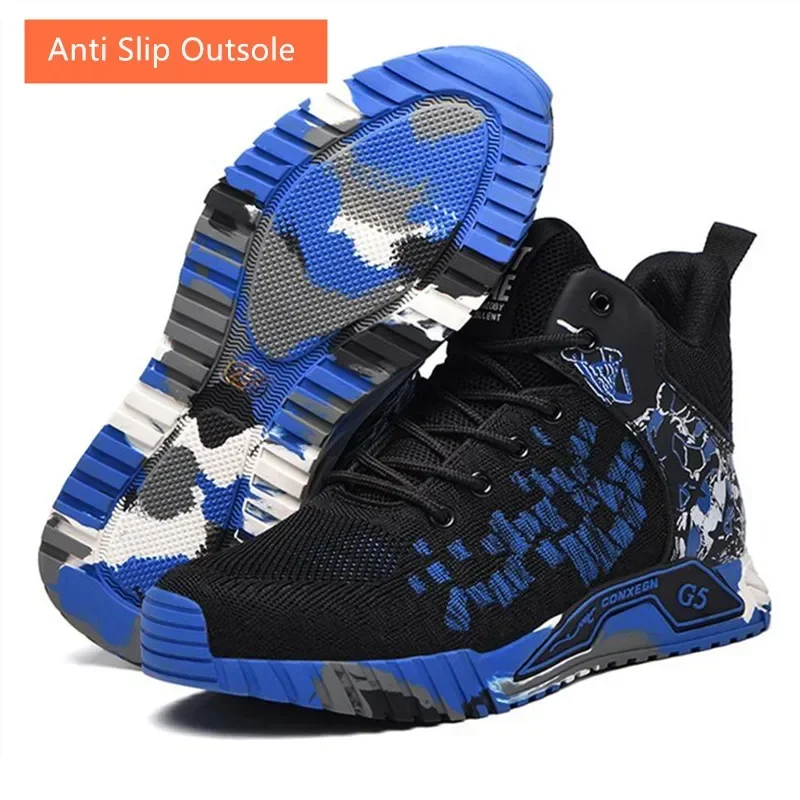 Защитная обувь большого размера 47 48 49 50 мужская неразрушимая дышащие рабочие