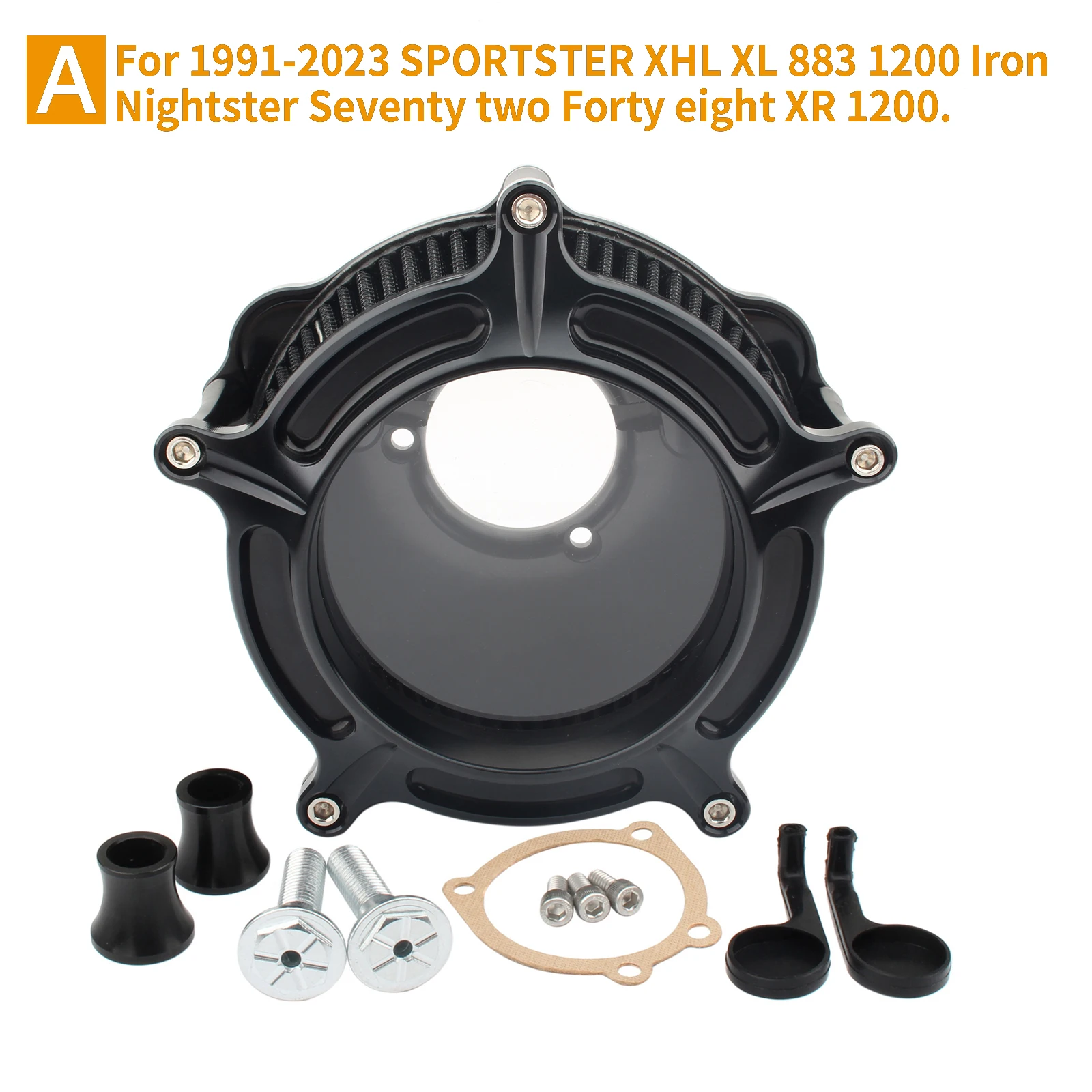 

Впускной фильтр воздухоочистителя с ЧПУ для Harley Touring Electra Street Glide Road King Softail Fat Boy Dyna/FXR Sportster XL 883 1200