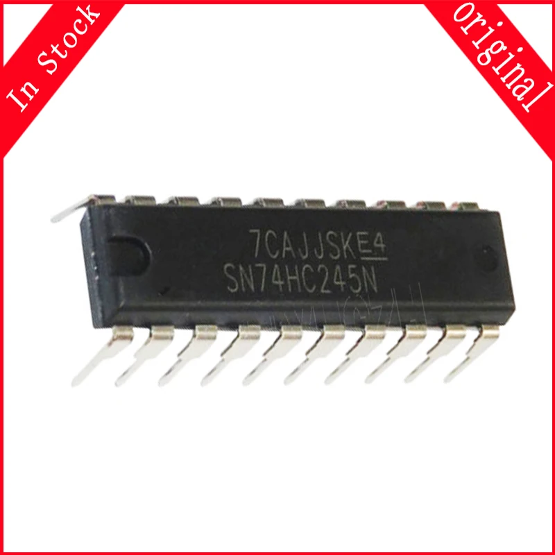 10 шт./лот SN74HC245N 74HC245 DIP20 SN74HC245 74HC245N DIP-20 оригинальная фотография
