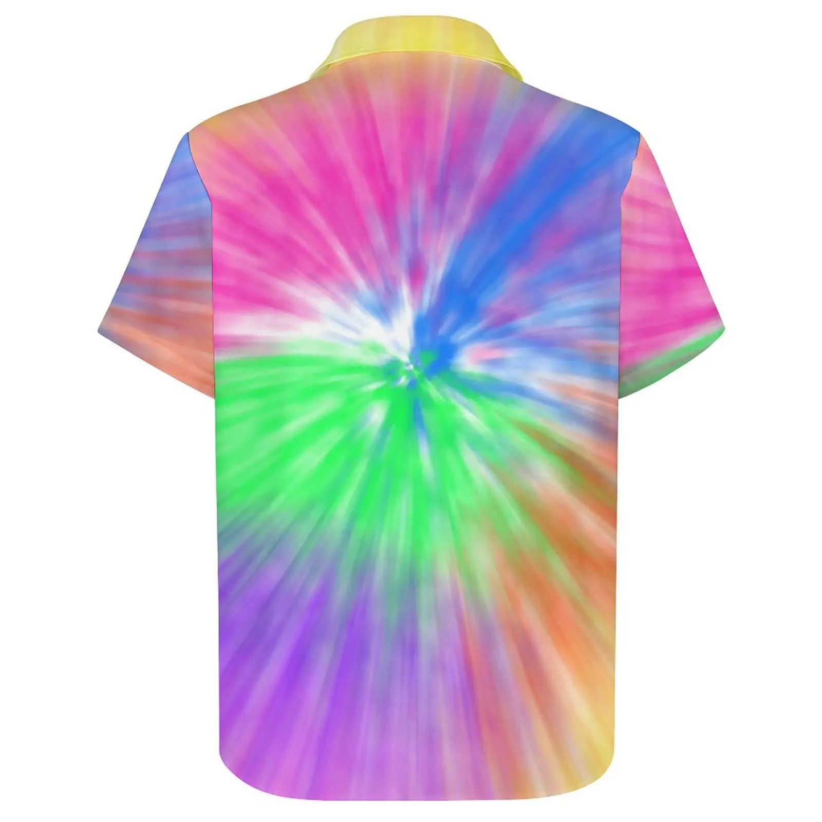 Повседневная рубашка Tie Dye с художественным принтом свободная для отпуска