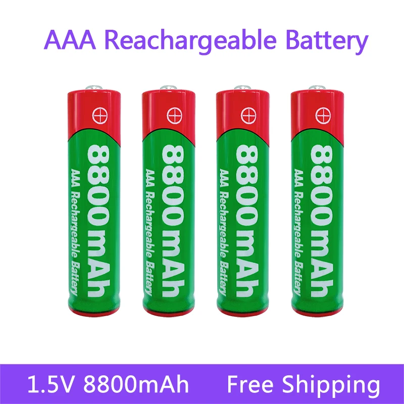 

New1.5V AAA rechargeable battery 8800mAh AAA 1.5V New Alkaline Rechargeable battery for led light toy MP3 long life