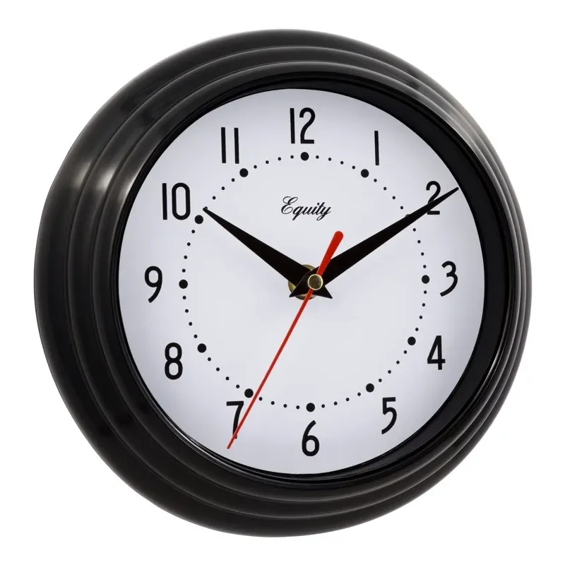 

Модные и элегантные 25013 модные, элегантные и традиционные черные кварцевые аналоговые часы для помещений, 10 дюймов