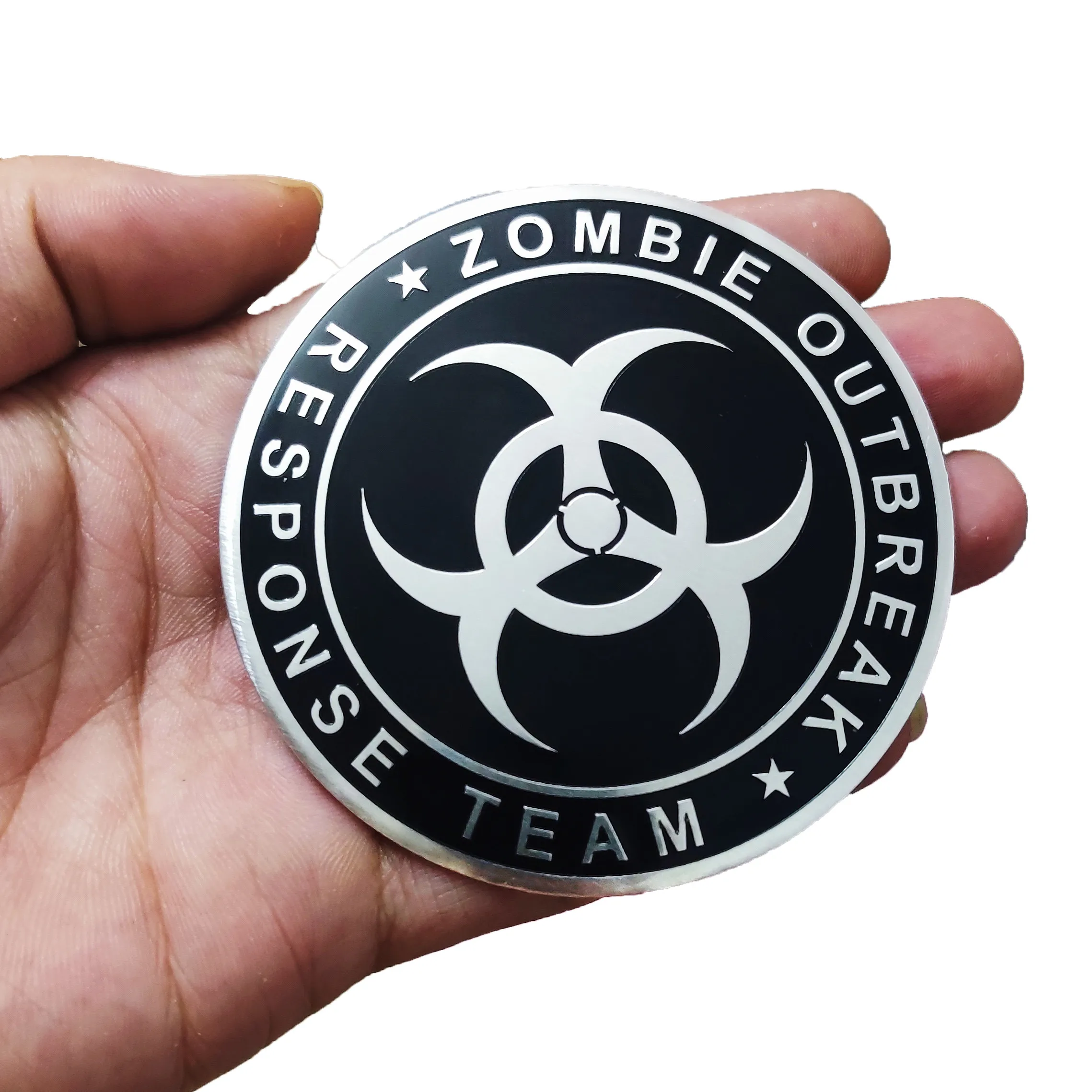 

2 шт., зонтик Resident Evil, алюминиевая этикетка, крышка топливного бака мотоцикла, автомобиля, наклейка на царапины, водостойкая декоративная наклейка