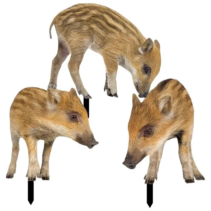 

Double-sided Pig Yard Decoration 2D Acrylic Garden Stakes Ornaments Indoor Outdoor Sculpture Garden Lawn Yard Home Decorations