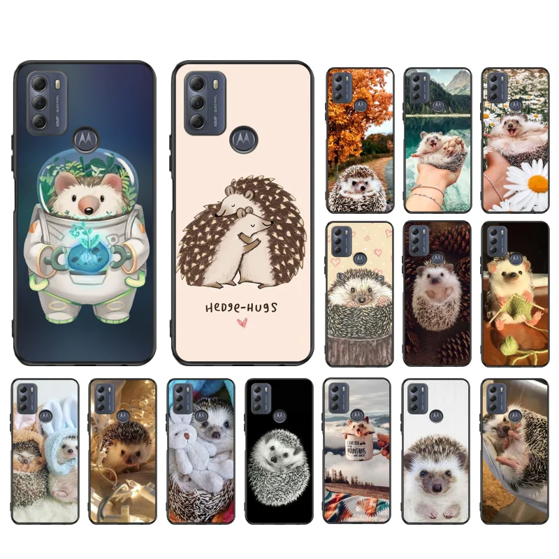 

Hedgehogs Case for Motorola G22 G60 G52 G100 G Stylus G30 G10 G20 G50 GPure E32 E20 E40 E7Power Edge 20 lite Pro OneAction