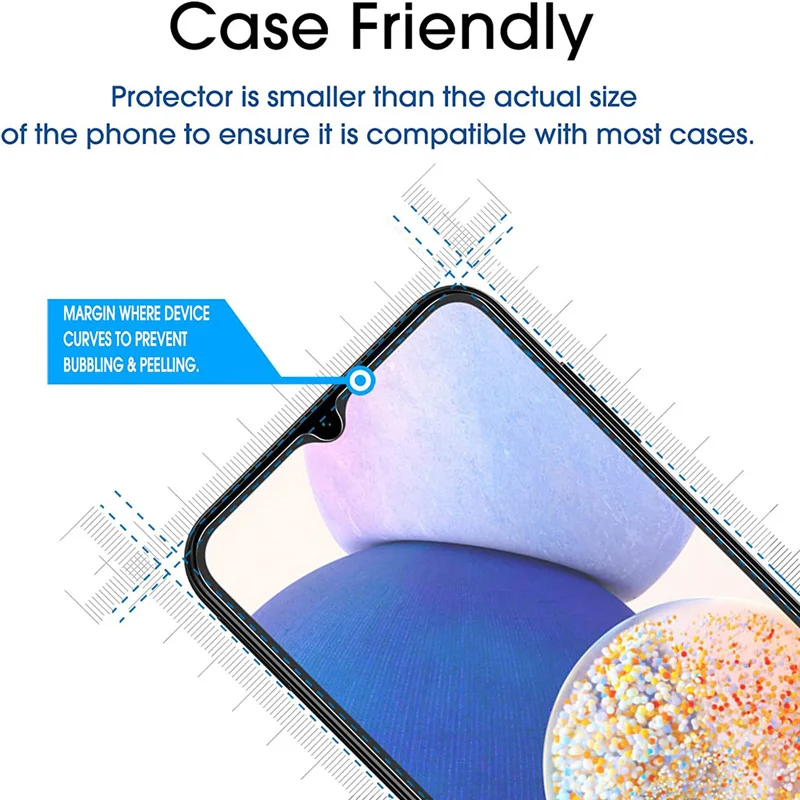 4Pcs Tempered Glass For Samsung Galaxy A14 A34 A54 5G 2.5D 9H Protective Screen Protector Film For Samsung A24 A23 A74 Glass