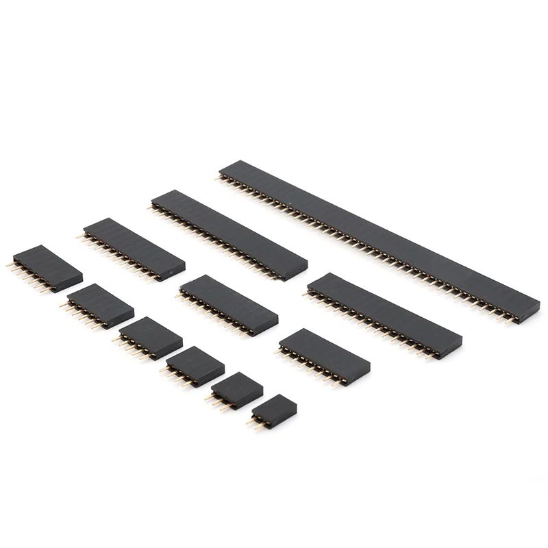 Штыревой разъем 2 54 мм штыревой Мама Однорядный для печатной платы