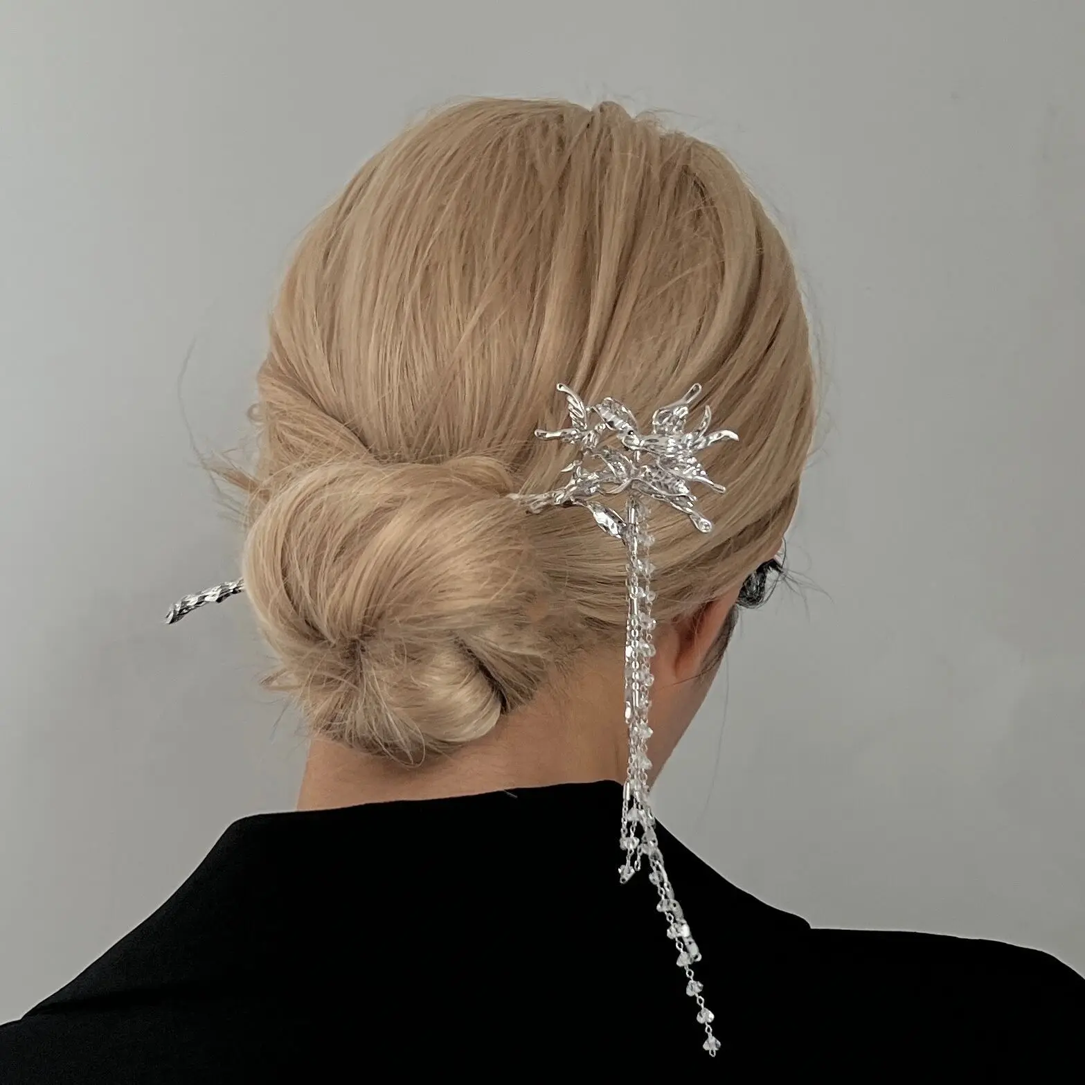 Шпилька для волос с длинными кисточками винтажные металлические шпильки