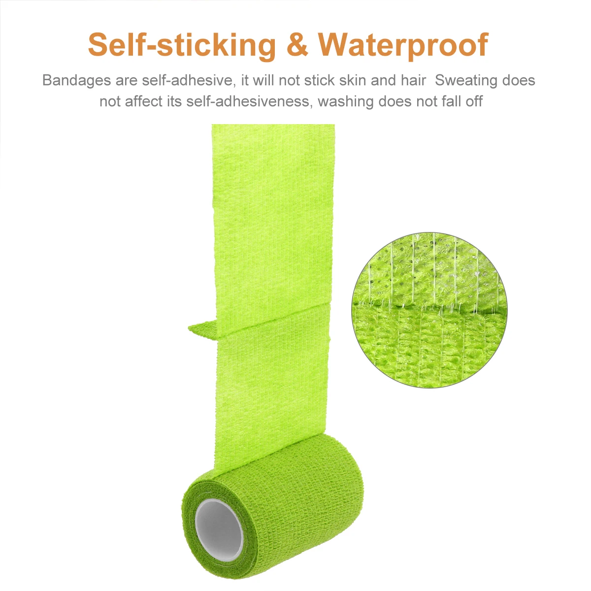 12 рулонов цветная эластичная Спортивная самоклеящаяся бандажная лента