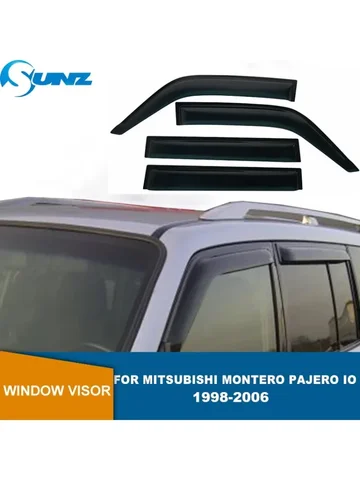 Оконный козырек для Mitsubishi Montero Pajero IO 1998, 1999, 2000, 2001, 2002, 2003, 2004, 2005, 2006, ветрозащитный дефлектор от солнца и дождя