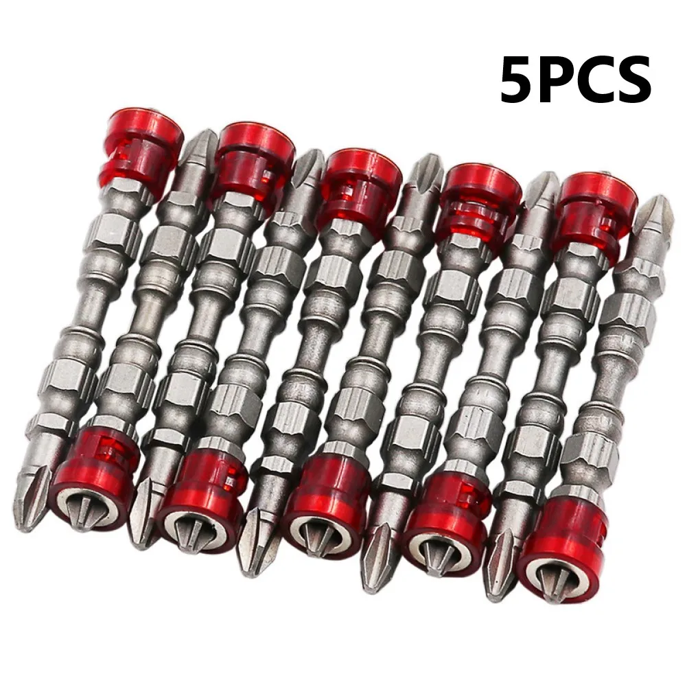 

5PCS Cross Head Screwdriver Bit Double Head Electric Screwdriver Set Phillips Screw Non-slip Electric Hand Drill Bits