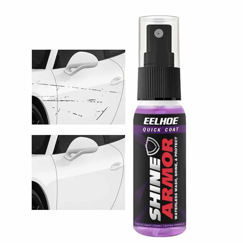 

120ml Shine Armor Ceramic Car Wash Quick Coat Polish Sealer Spray Car Nano Ceramic Coating Polishing Spraying Wax Scratch Repair