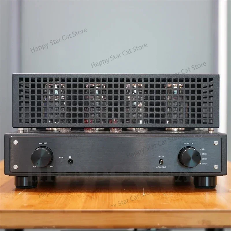 Фотомагнитный трубчатый усилитель встроенный KT88 * 4 нажимной вакуумный