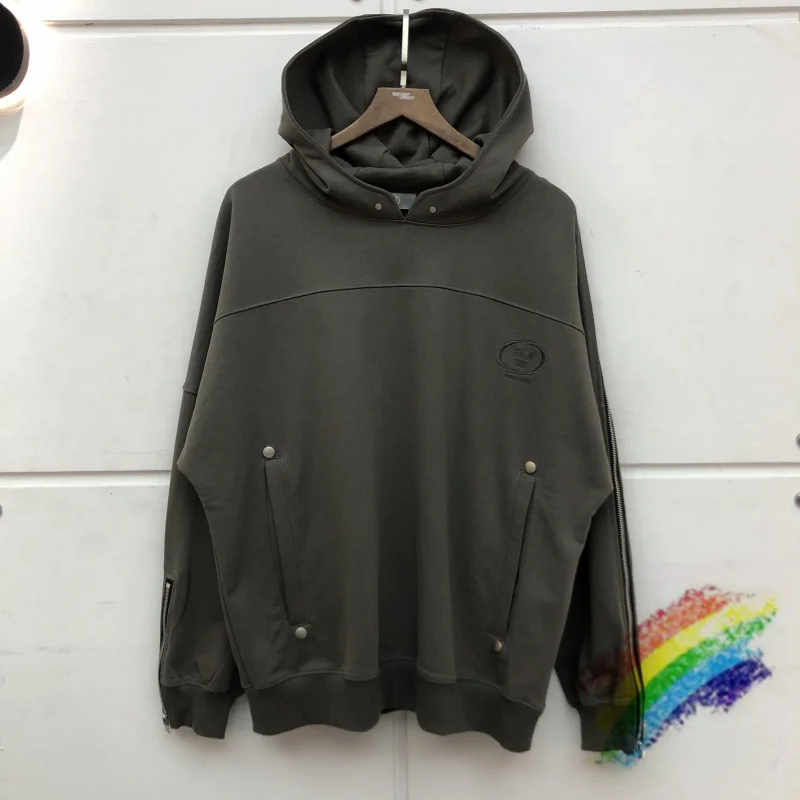 

Oversized Drop Sleeves Hoodie Men Women Best Quality Zipper Patchwork Oversized PAF ARCHIVE Pullover Sweatshirts