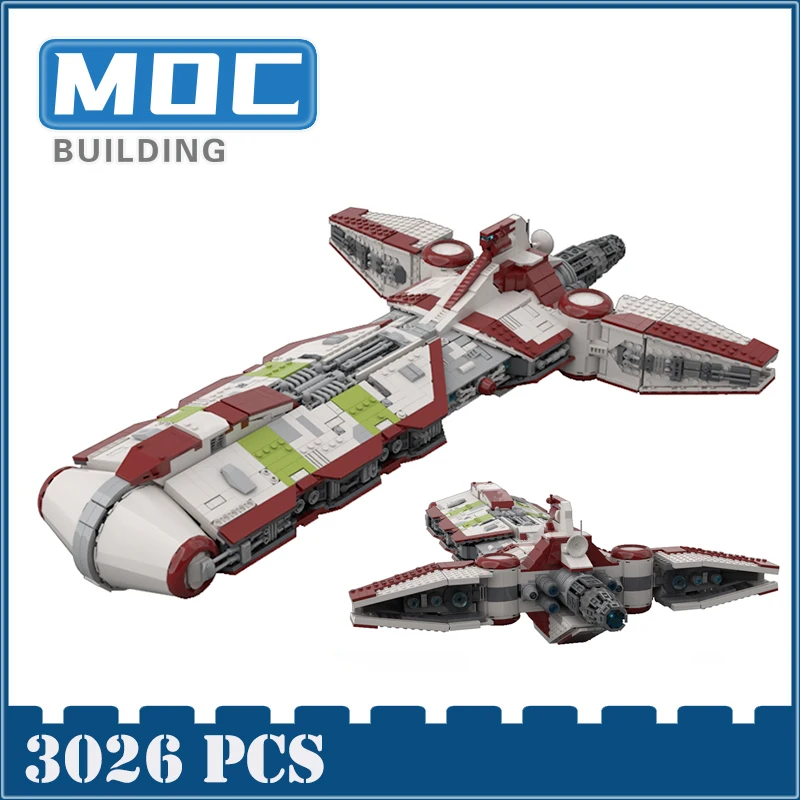

UCS Pelta-Class Medical Frigate Building Blocks Cruiser Model Space Wars New Star Plan Support Ship Assembly DIY Bricks Toys Kit