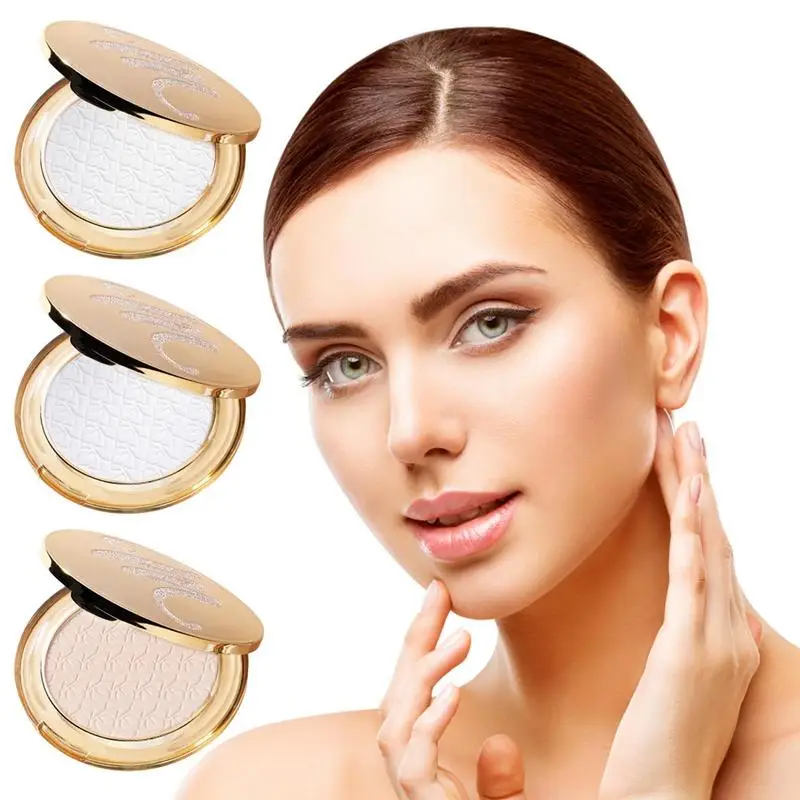 

Face Pressed Powder Long Lasting Face Setting Powder Cushion Oil Control beauty Make Up Coverage foundation for women girls