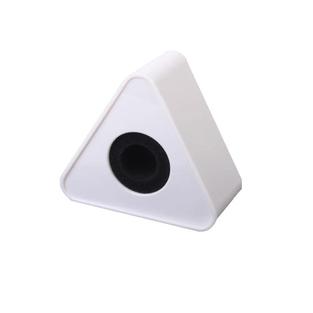 

1PC Microphone Logo Station Triangular ABS Portable Durable Mic Supply for Interview Reporter Daily