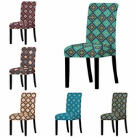 colorful diamond patchwork print removable chair cover high back anti dirty chair protector home gaming chair office chair