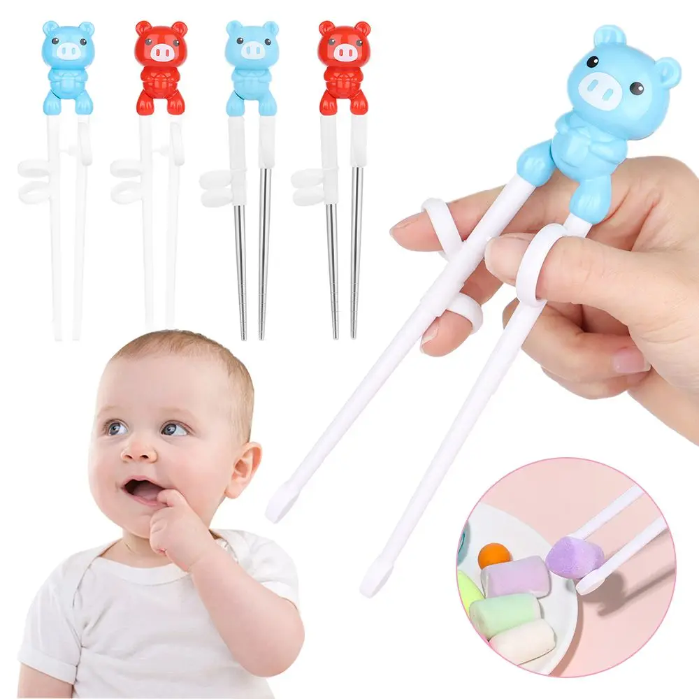 

Cute Correct Usage Finger Sets Practice Chopstick Learning Chopsticks Cartoon Pig Training Chopsticks Children