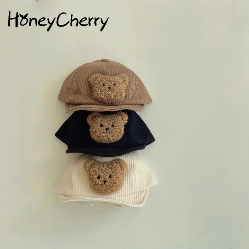 

HoneyCherry Autumn New Baby Caps Warm And Cute Children's Baseball Cap Baby Accessories