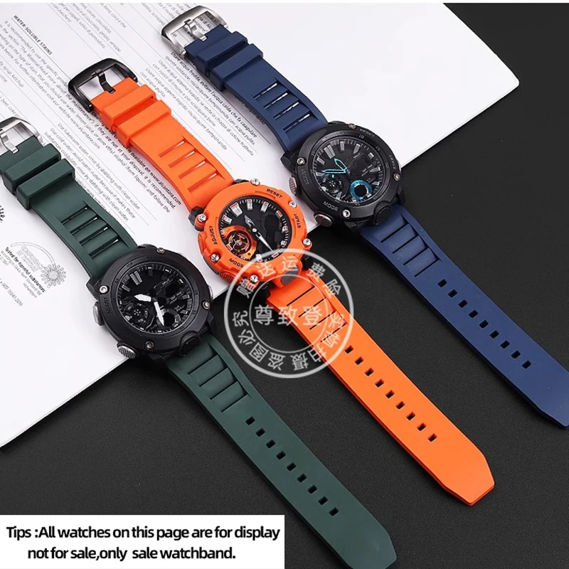 Высококачественный ремешок из фторкаучука для G-shock GA-2200 PRG-600 PRW-6600 FLK 24 мм