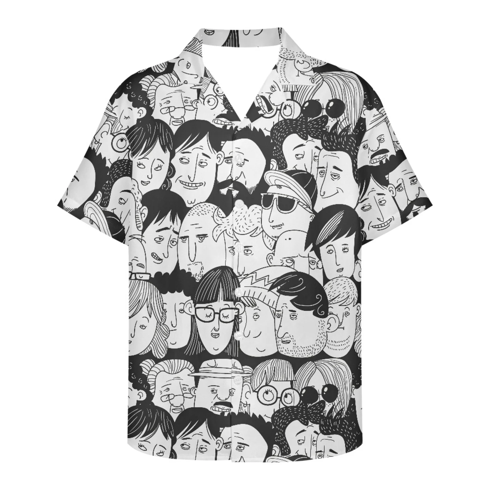

Мужская пляжная рубашка с коротким рукавом, В гавайском стиле