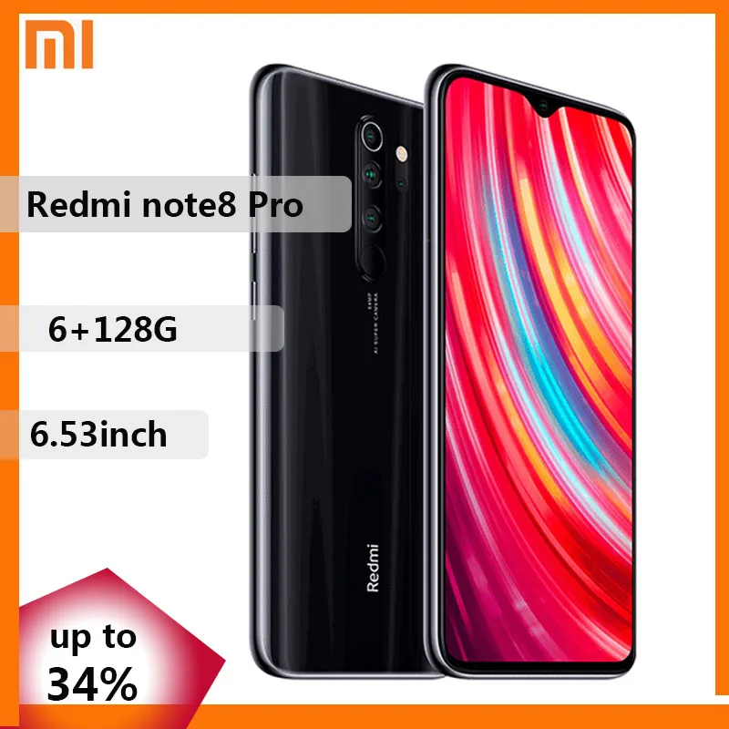 

Xiaomi Redmi Note8 Pro smartphone 6GB RAM 128GB ROM Android Mobil phone Global Redmi Note 8 Pro