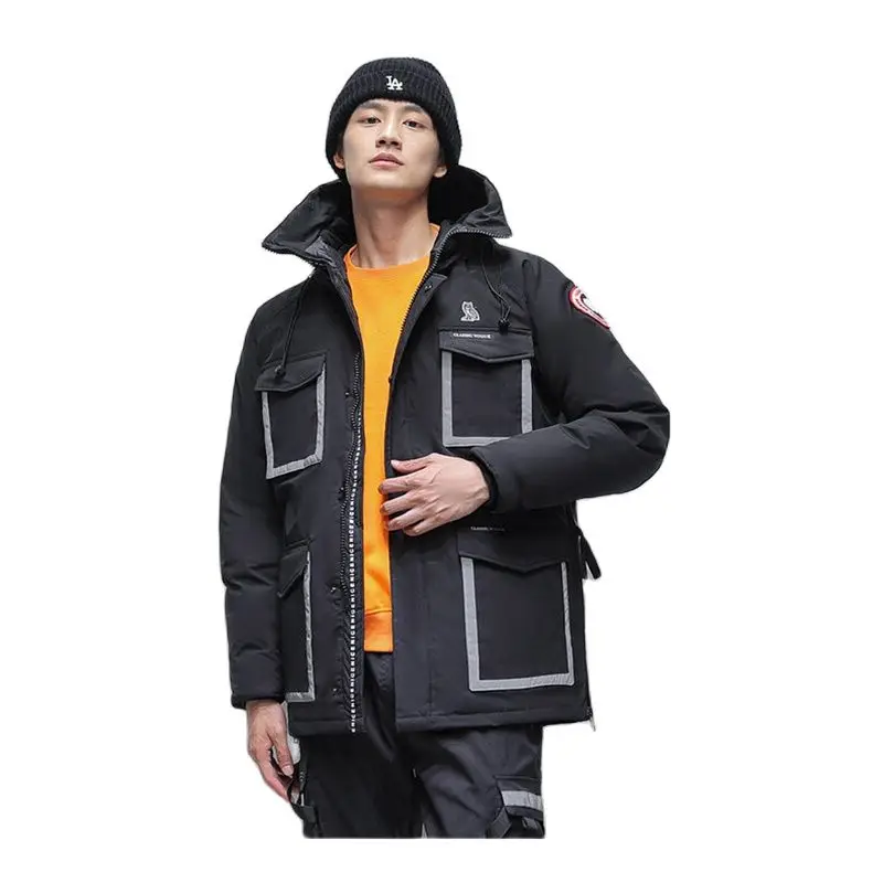 2022 Winter Tide White Eiderdown Jackets For Men And Women Handsome Fashion Loose Cotton Warm Down Jackets Cotton Coats