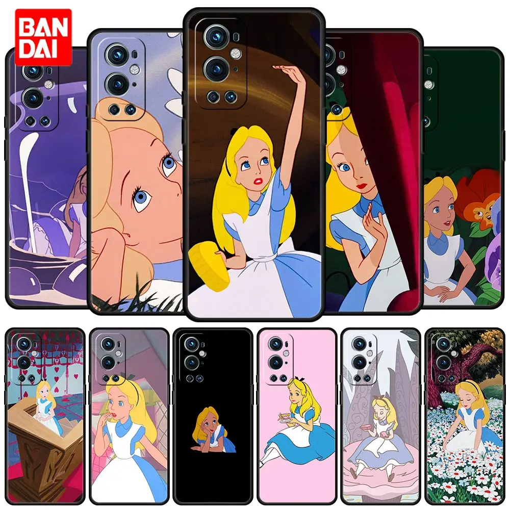 

Cover Case for OnePlus 8 8T 9 9R 9RT 10 Pro Nord CE N200 2 N100 N10 5G Bag Capa Armor Phone Soft Alice In Wonderland Anime